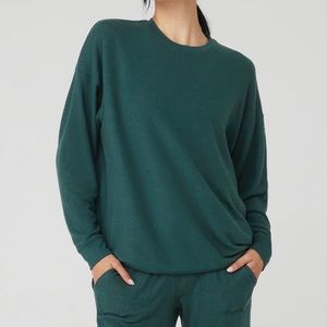 Alo Yoga Solo Pullover - Midnight Green